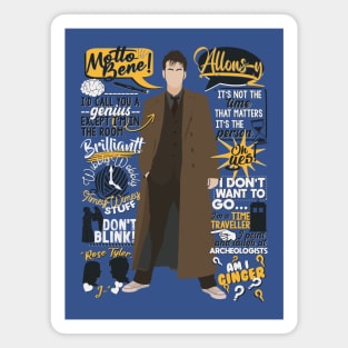 10th Doctor Quotes Magnet